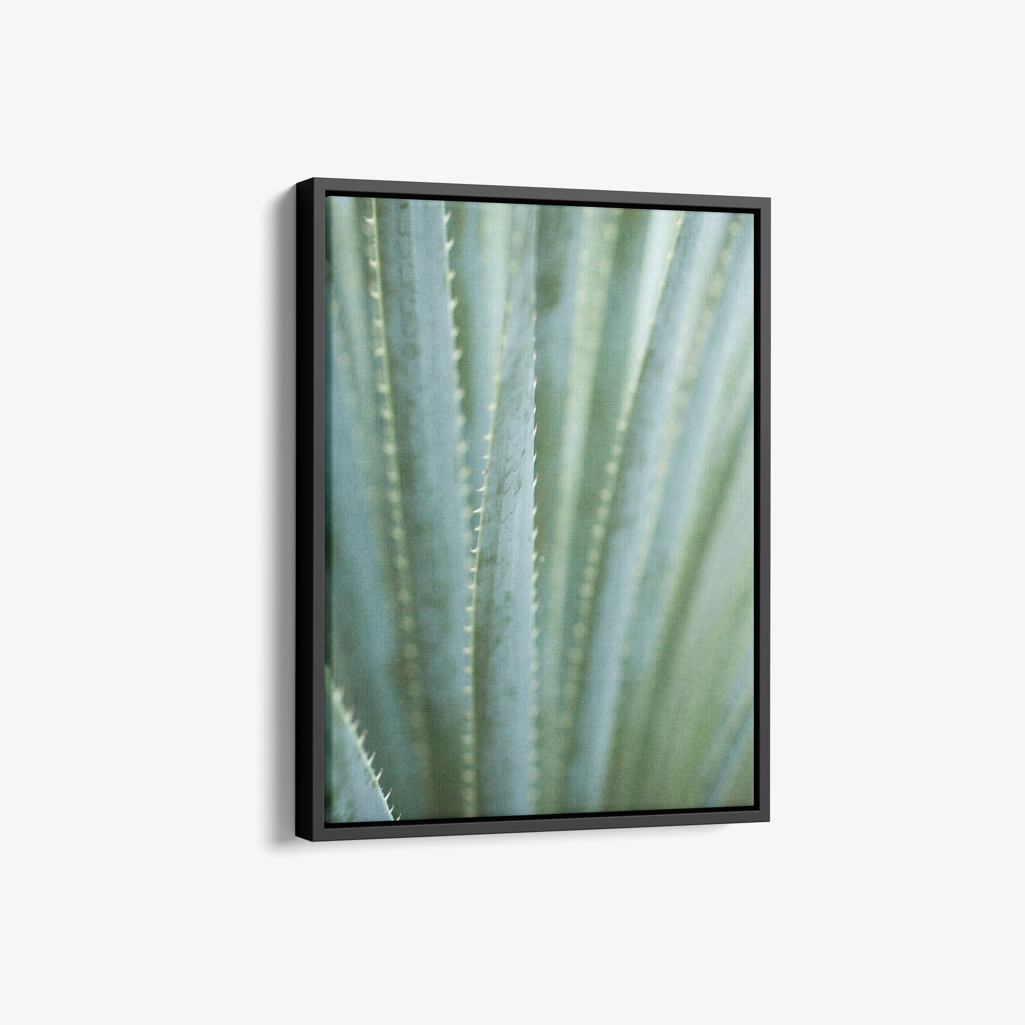 Green Botanical Canvas Print, 'Strands and Spikes II'