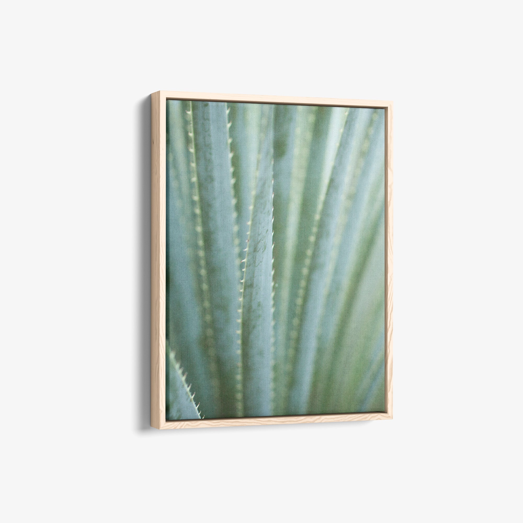 Green Botanical Canvas Print, 'Strands and Spikes II'