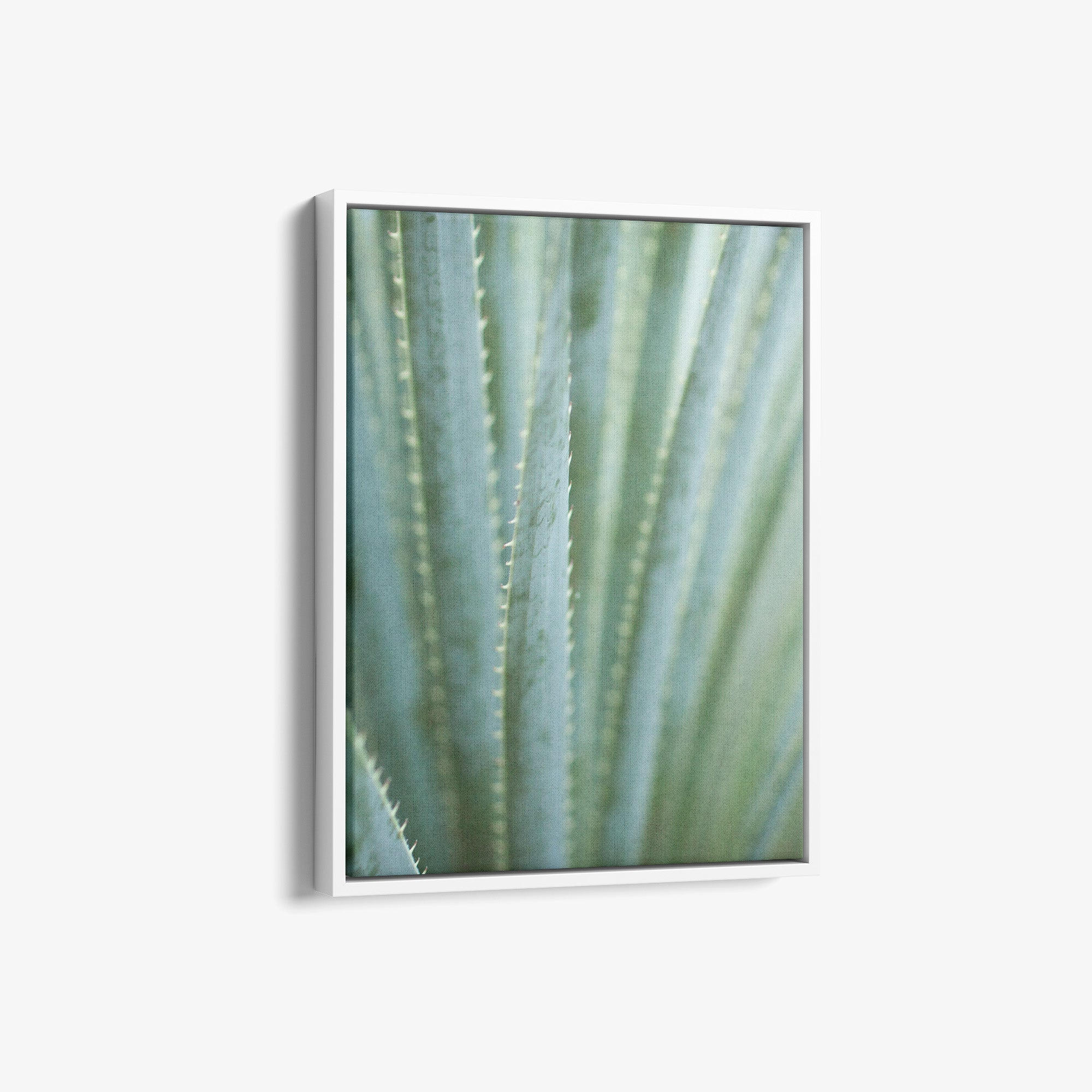 Green Botanical Canvas Print, 'Strands and Spikes II'