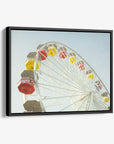 Santa Monica Ferris Wheel Canvas Wall Art, 'Ferris Above'
