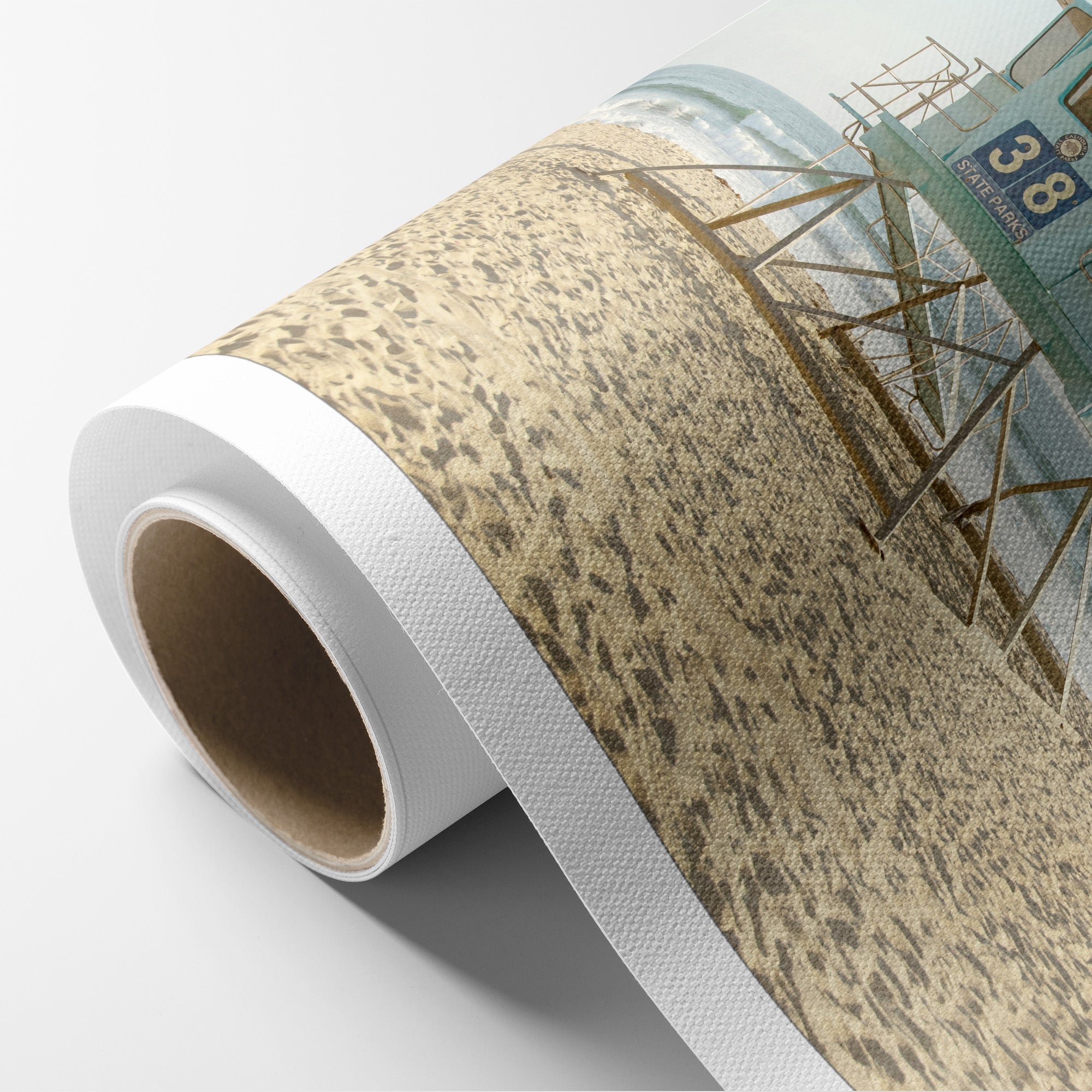 San Diego Canvas Wall Art, 'Carlsbad Lifeguard Tower'