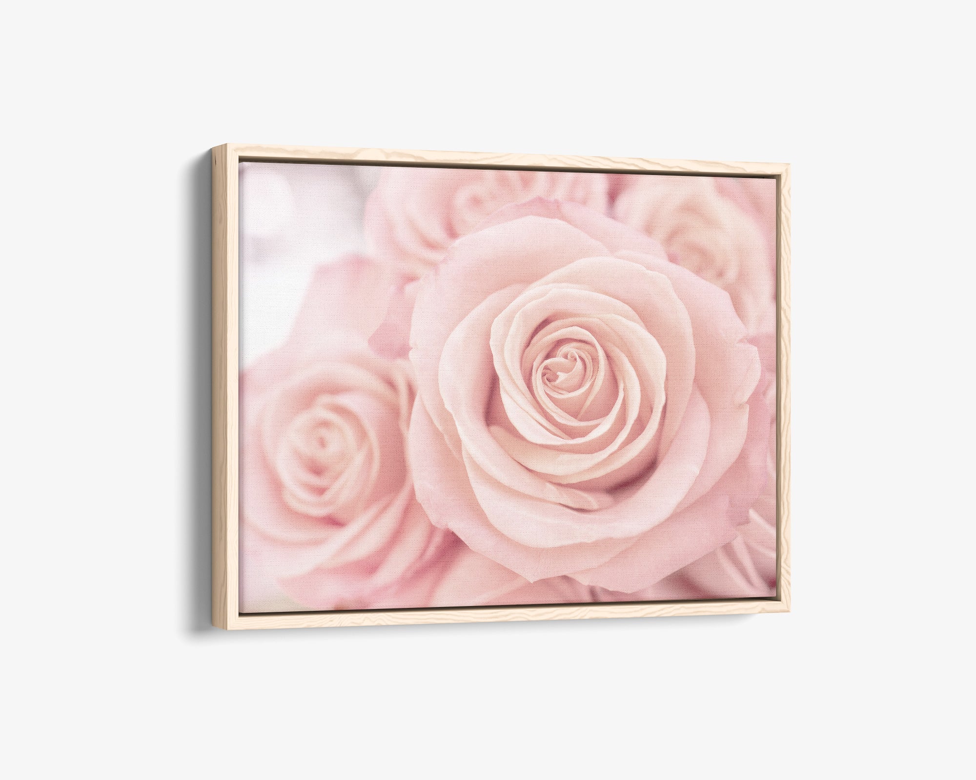 Luxury Boudoir Canvas Print, 'Elegant Pink Roses'