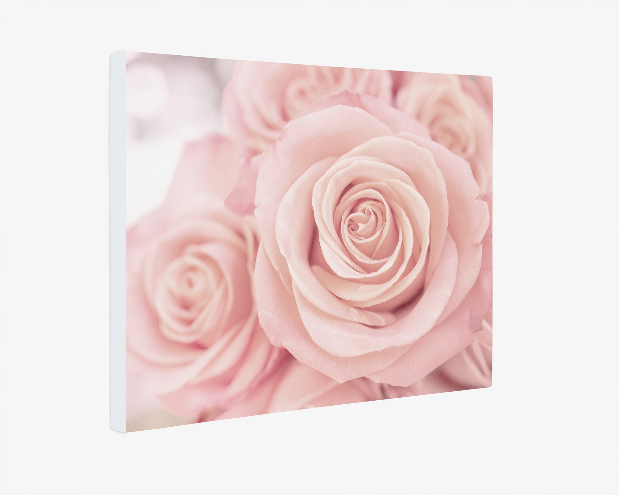 Luxury Boudoir Canvas Print, 'Elegant Pink Roses'