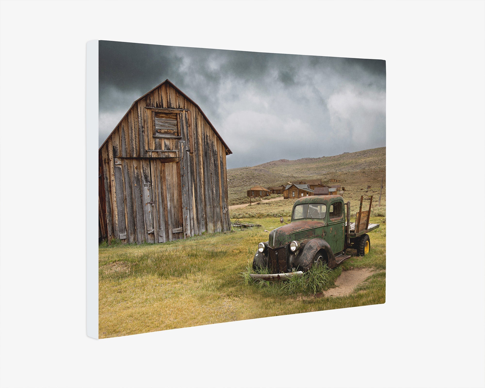 Rustic Farmhouse Canva Print, 'Old Car at Bodie'