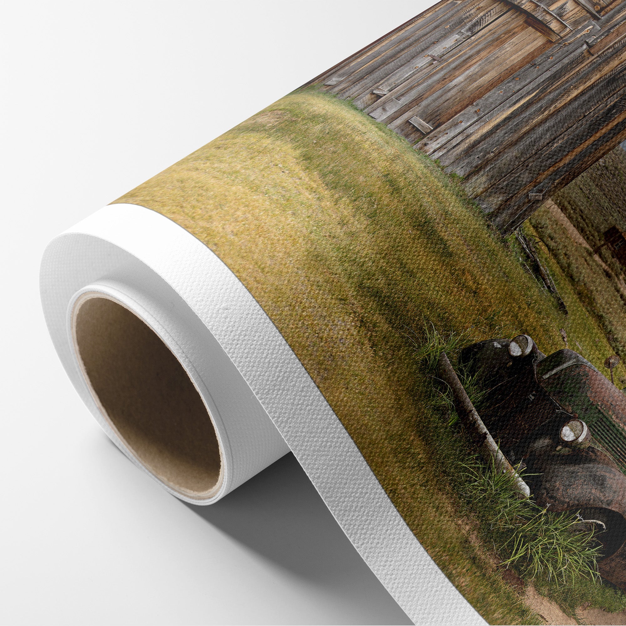 Rustic Farmhouse Canva Print, 'Old Car at Bodie'