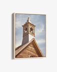 Rustic American West Farmhouse Canvas Art, 'Old Church Tower'
