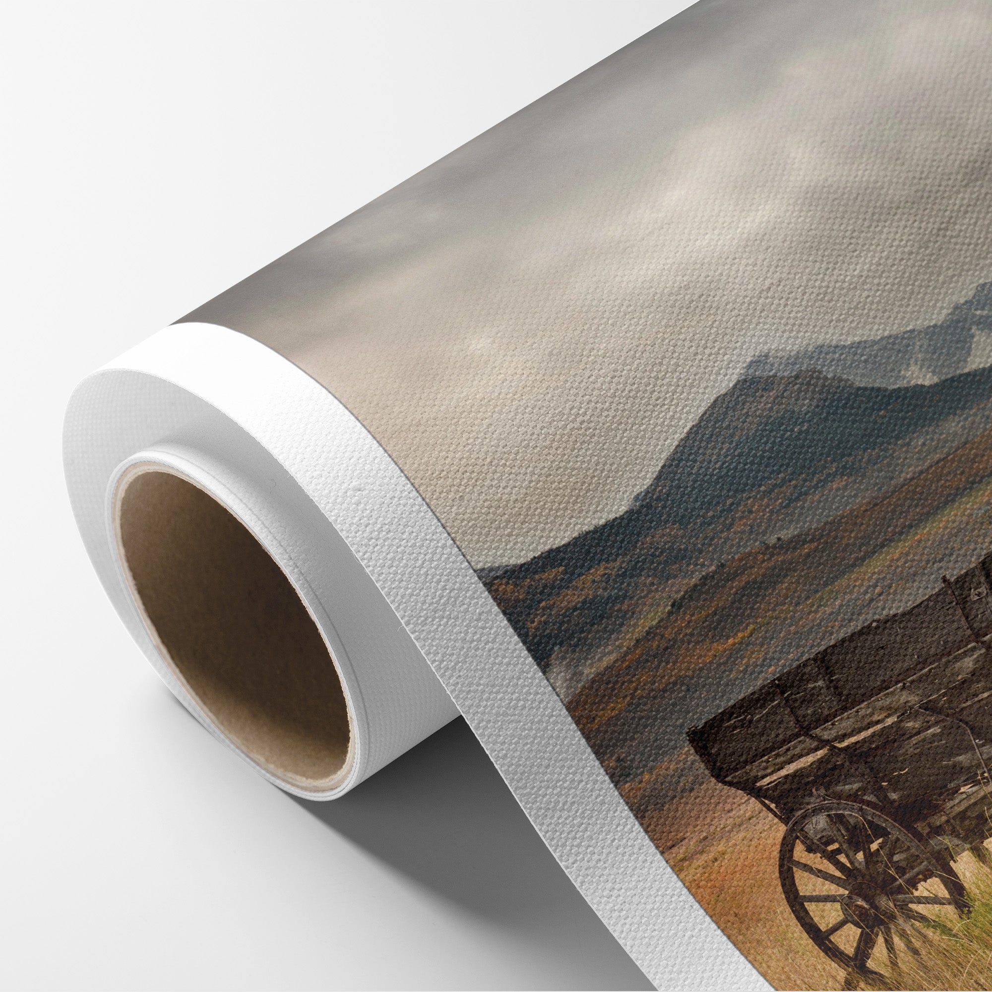 Rustic Farmhouse Canvas Wall Art, 'Old Wagon'