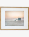 Pink Coastal Print, 'Lifeguard Tower'