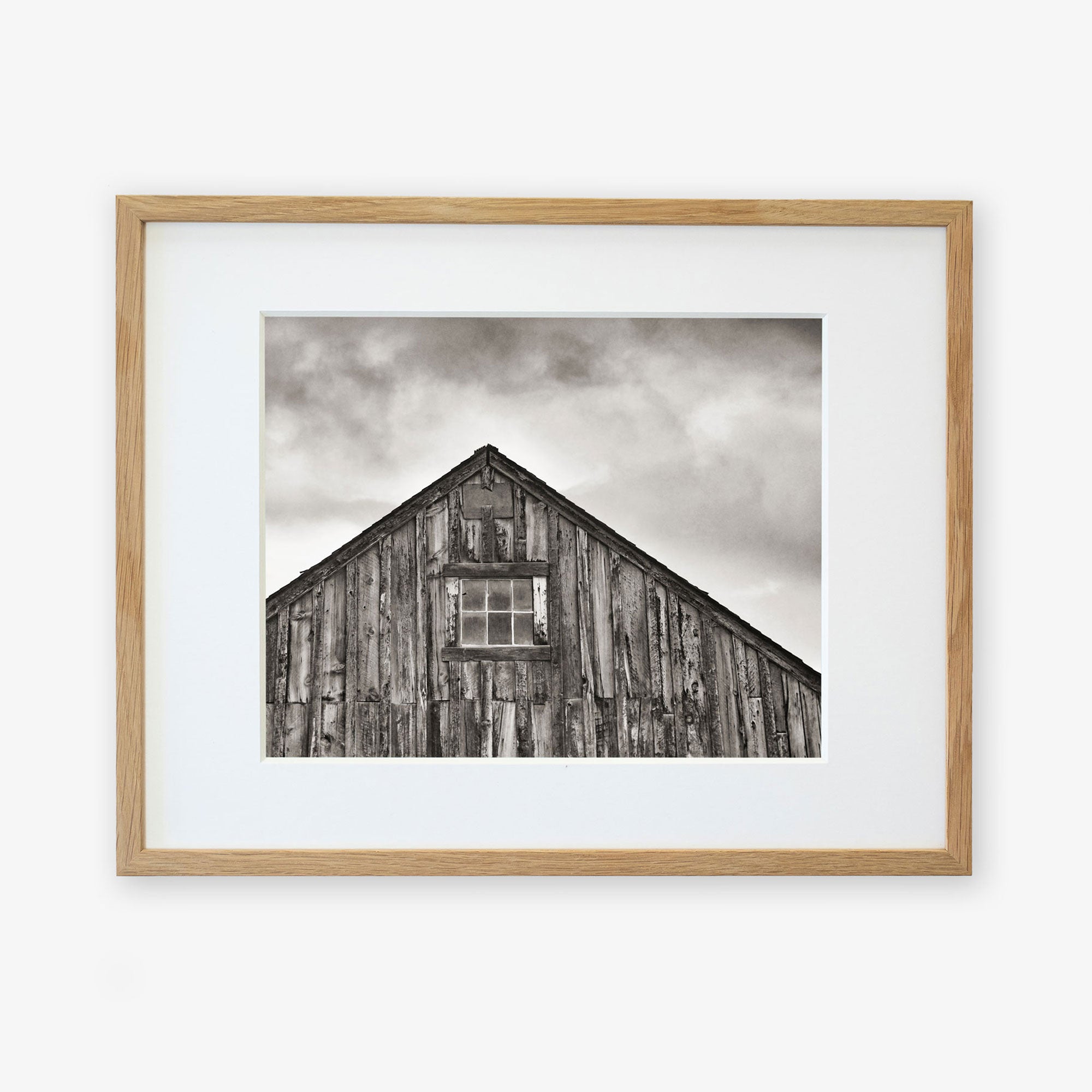 Farmhouse Rustic Print, 'Old Barn at Bodie (Black & White)'