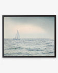 Nautical Sail Boat Art, 'Sailing Into Rain'