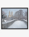 New York City Print, 'Snow on Bow Bridge'