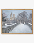 New York City Print, 'Snow on Bow Bridge'