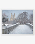 New York City Print, 'Snow on Bow Bridge'