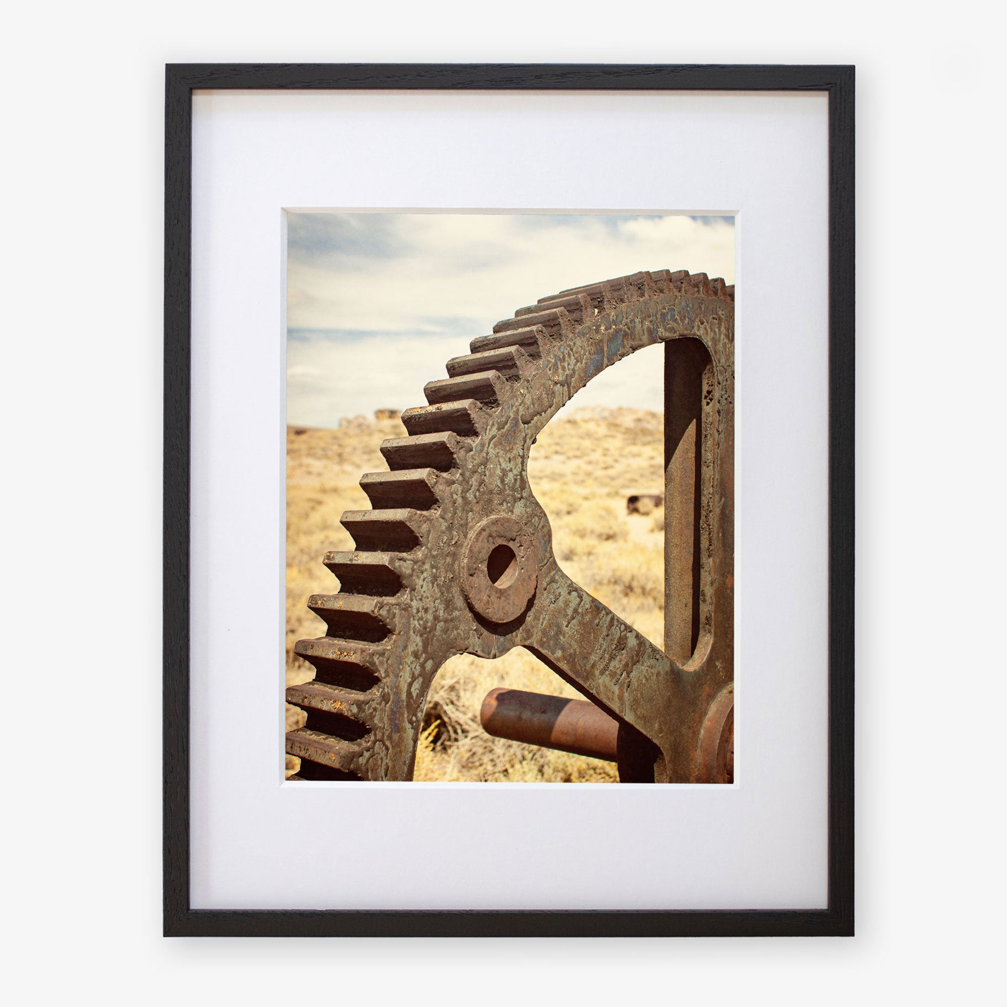 Rustic Industrial Wall Art, 'Giant Rusty Cog'