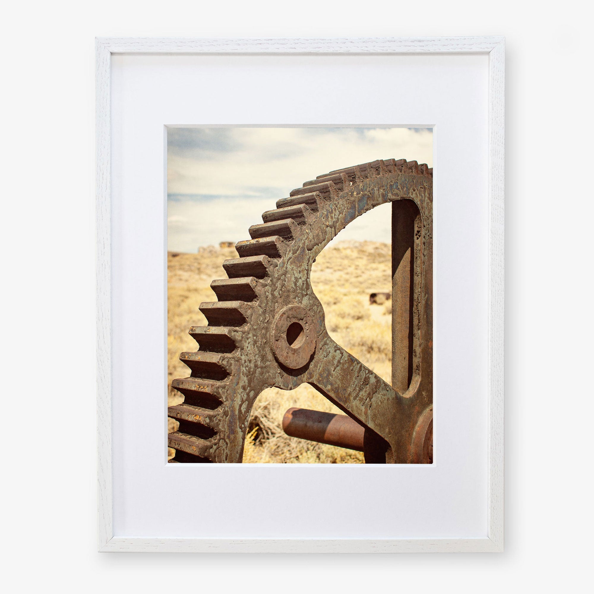 Rustic Industrial Wall Art, 'Giant Rusty Cog'