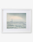 Nautical Sail Boat Art, 'Sailing Into Rain'