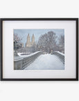 New York City Print, 'Snow on Bow Bridge'