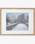 New York City Print, 'Snow on Bow Bridge'