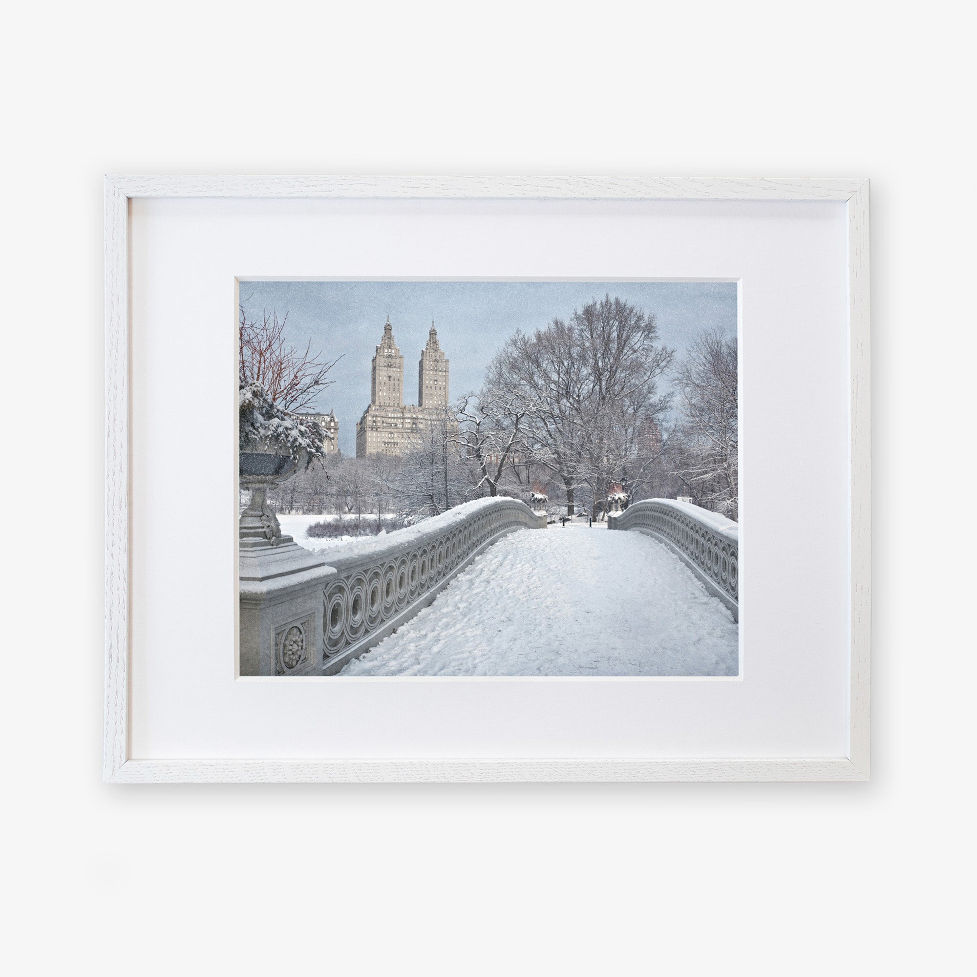 New York City Print, 'Snow on Bow Bridge'