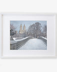 New York City Print, 'Snow on Bow Bridge'