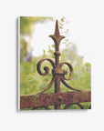 Wrought Iron Ancient Decorative Fence Post, 'Rusty and Rustic'