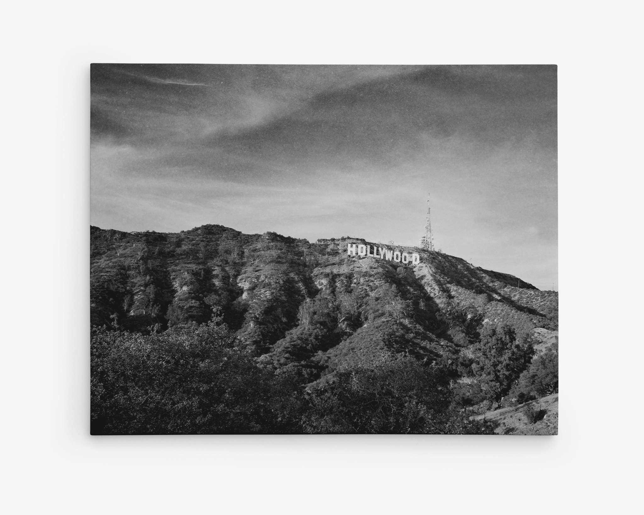 Hollywood Sign Black and White Vintage Wall Art, &#39;Old Hollywood&#39;