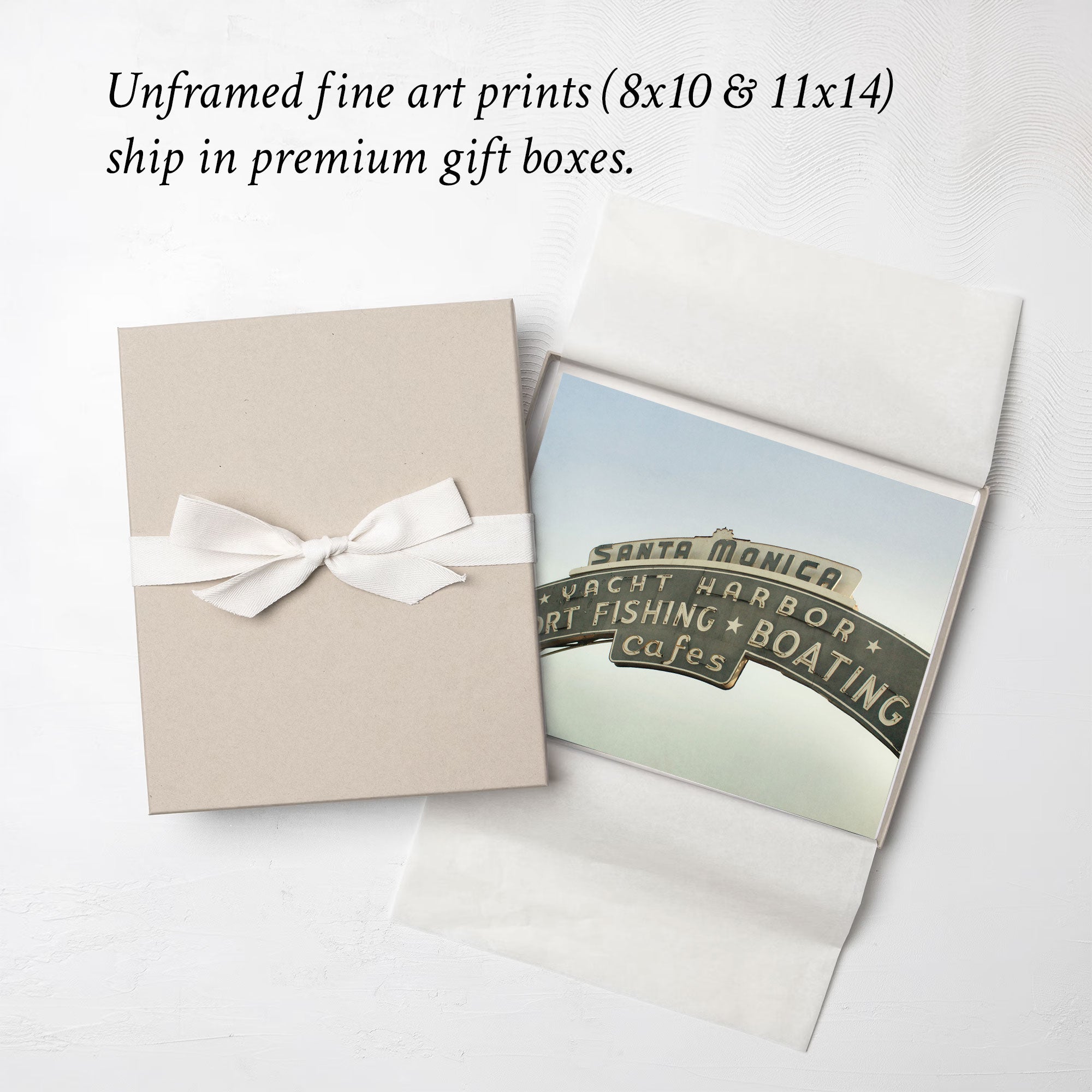 Los Angeles California Print, &#39;Santa Monica Pier Blues&#39;