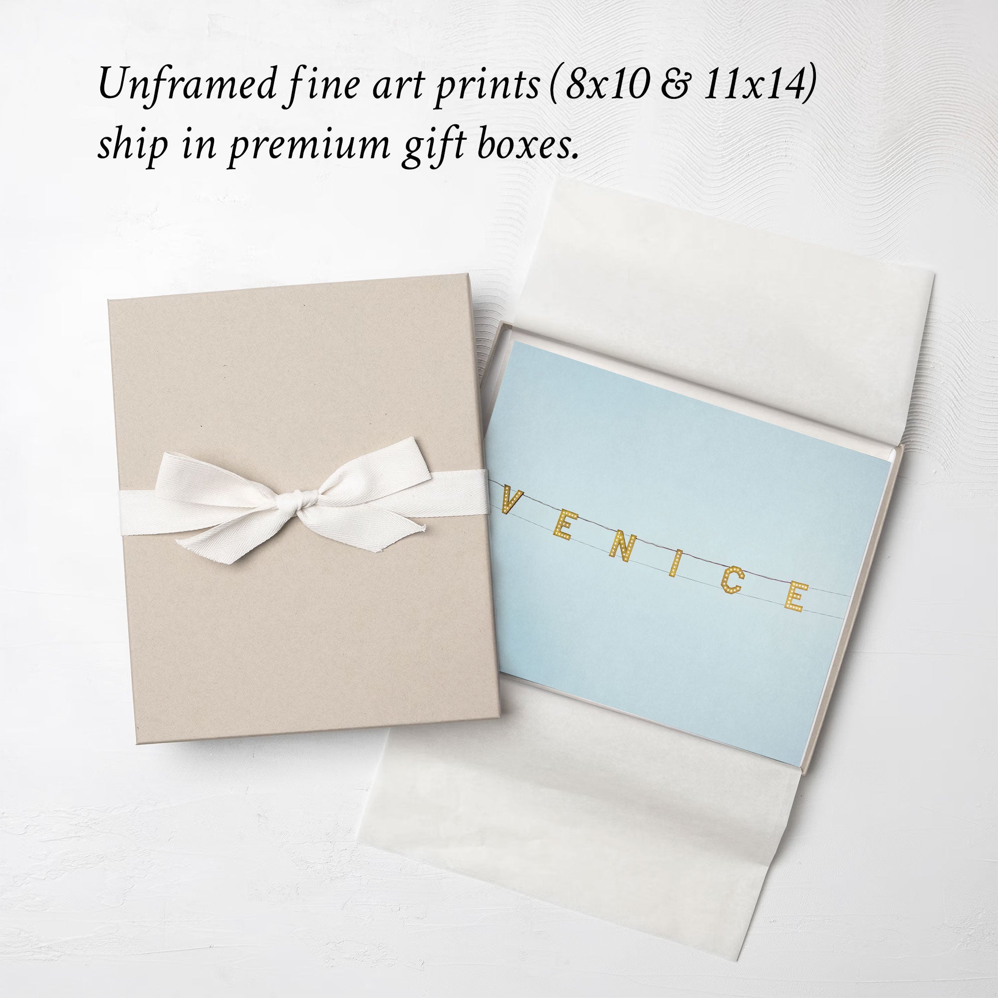 Venice Beach Sign Print, &#39;Blue Venice&#39;