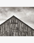 Farmhouse Rustic Print, 'Old Barn at Bodie (Black & White)'