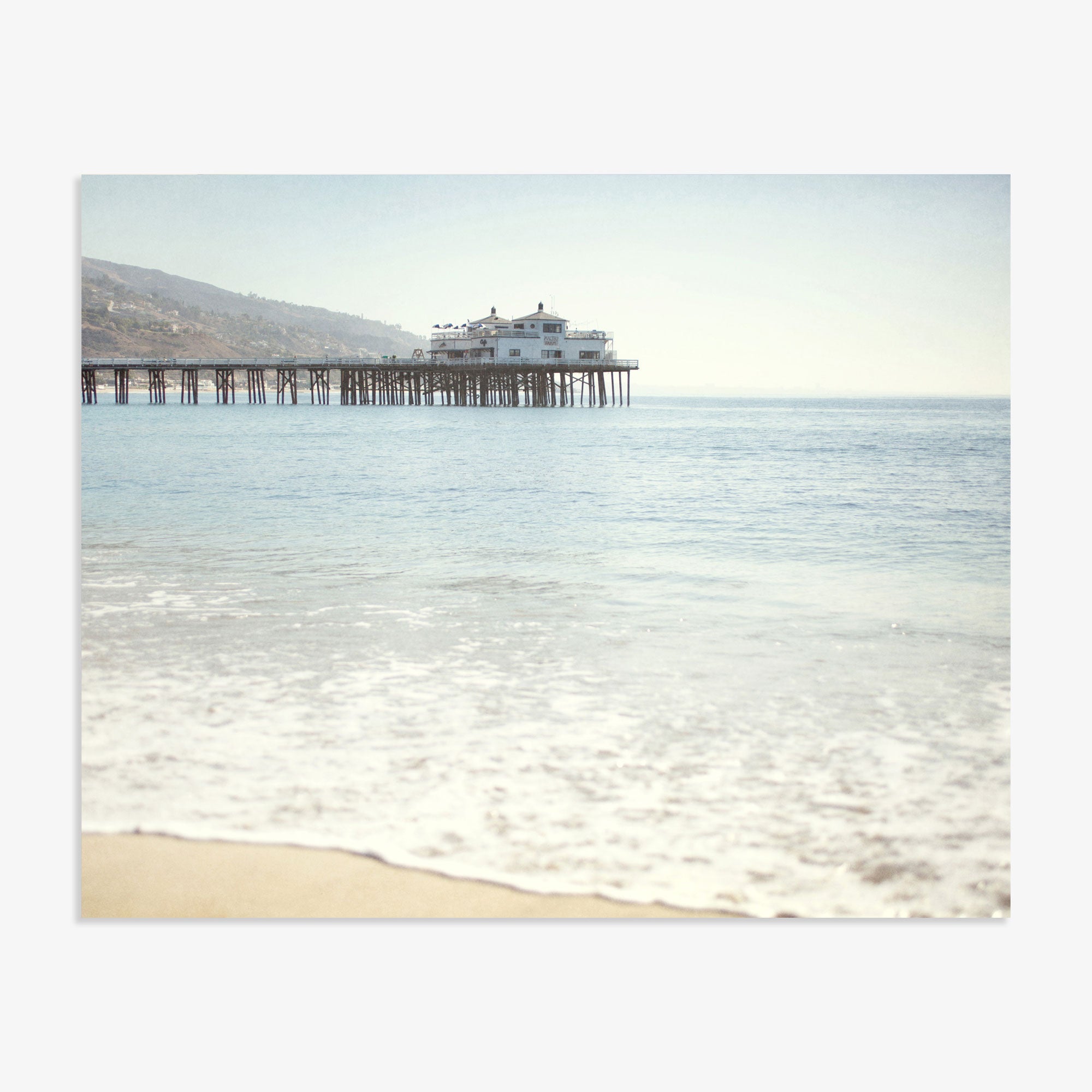 California Beach Print,  &#39;Malibu Pier&#39;