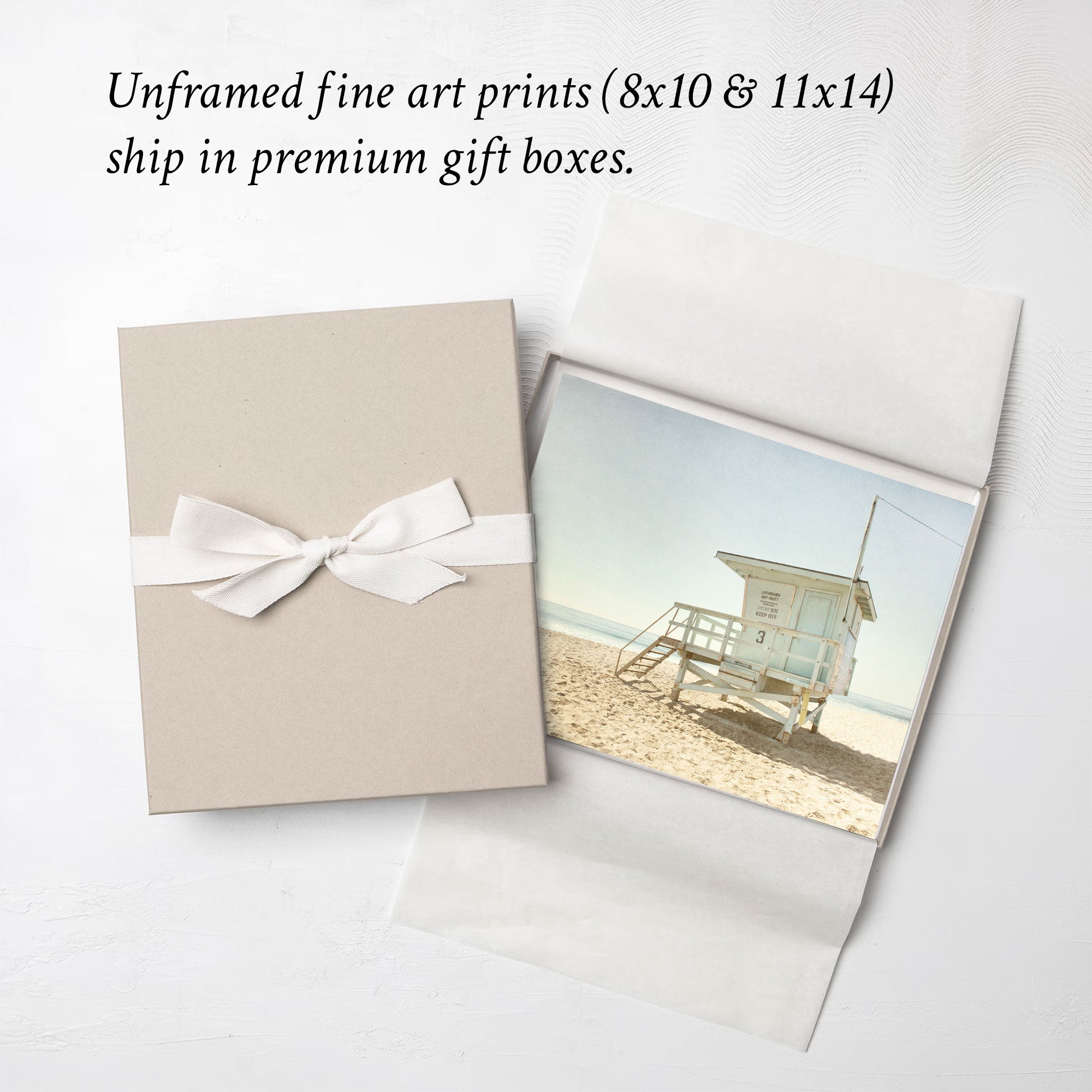 California Summer Beach Art, &#39;Malibu Lifeguard Tower&#39;