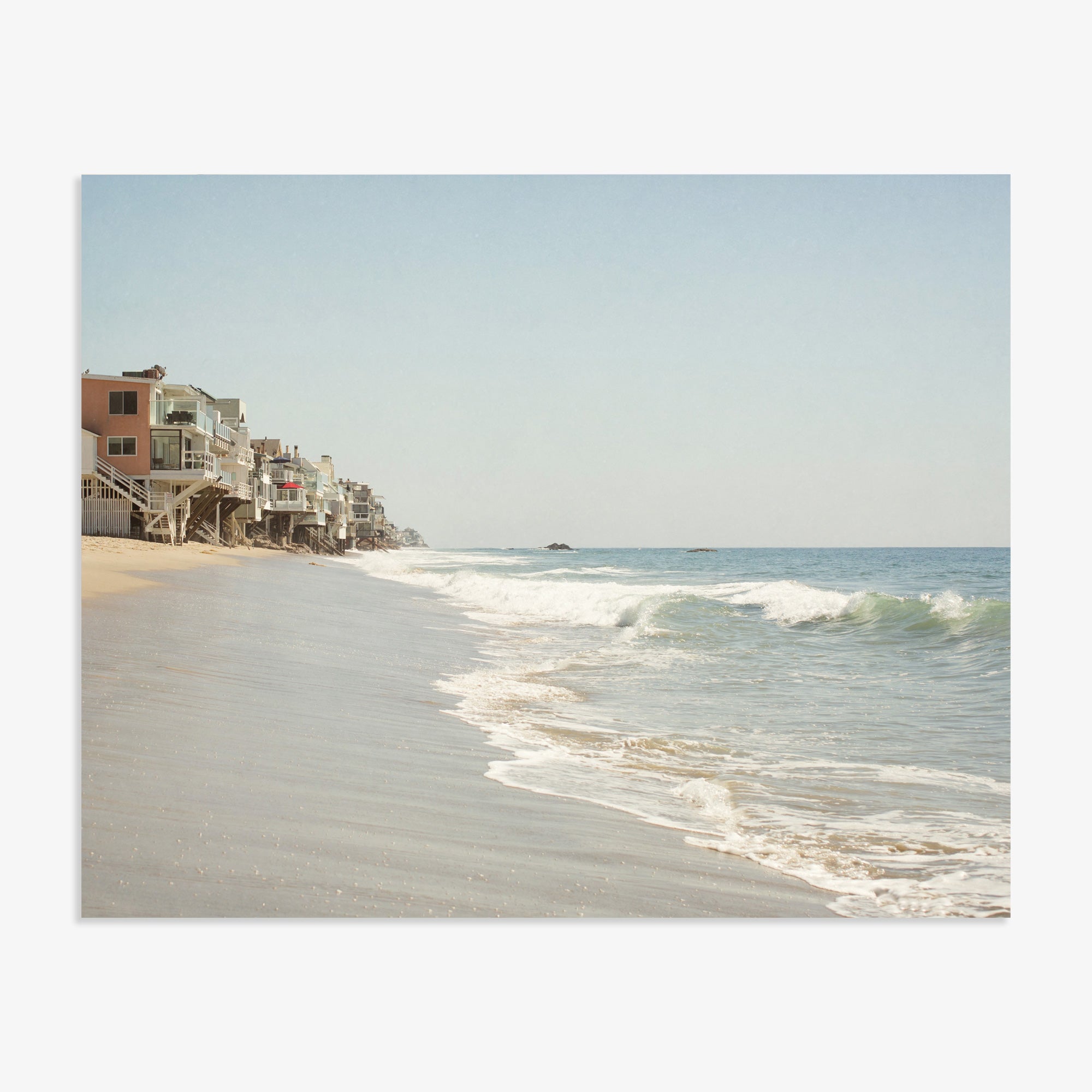 Malibu Beach House Print, 'Ocean View'