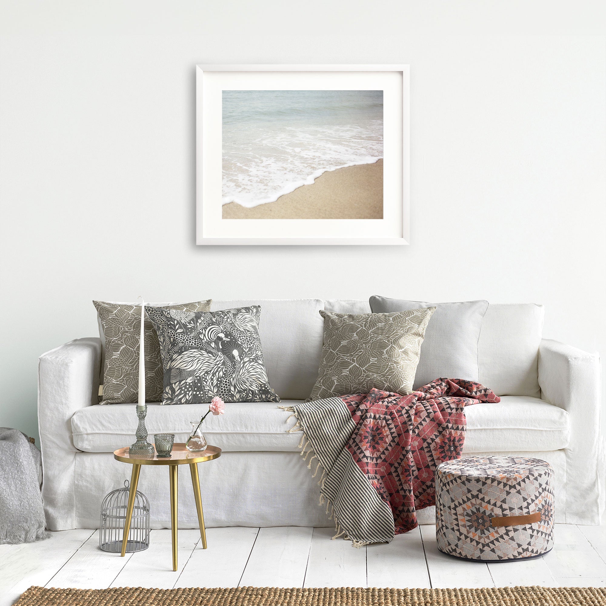 Beach Waves Print, &#39;Chasing Surf&#39;