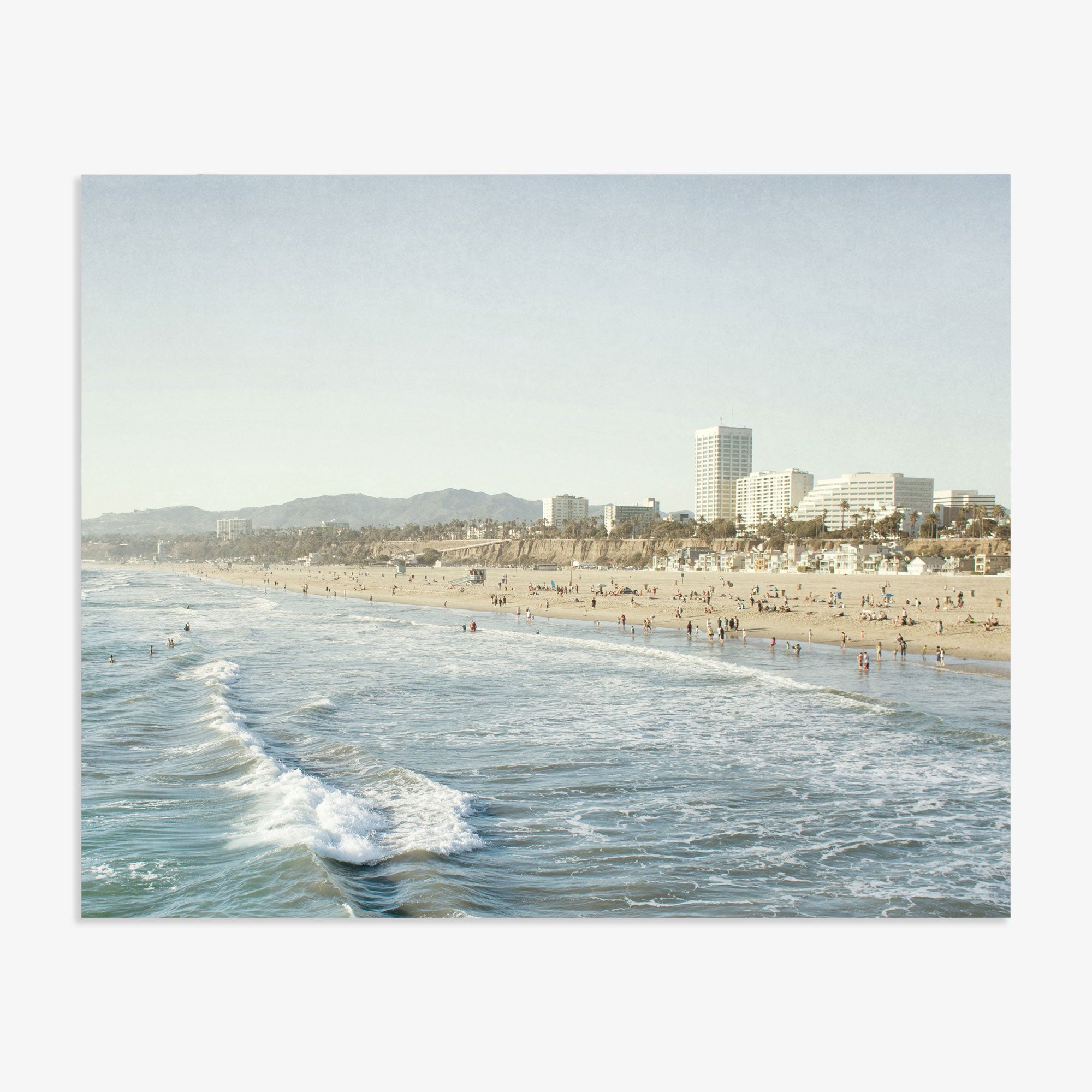 Santa Monica Print, 'Santa Monica Seaside'