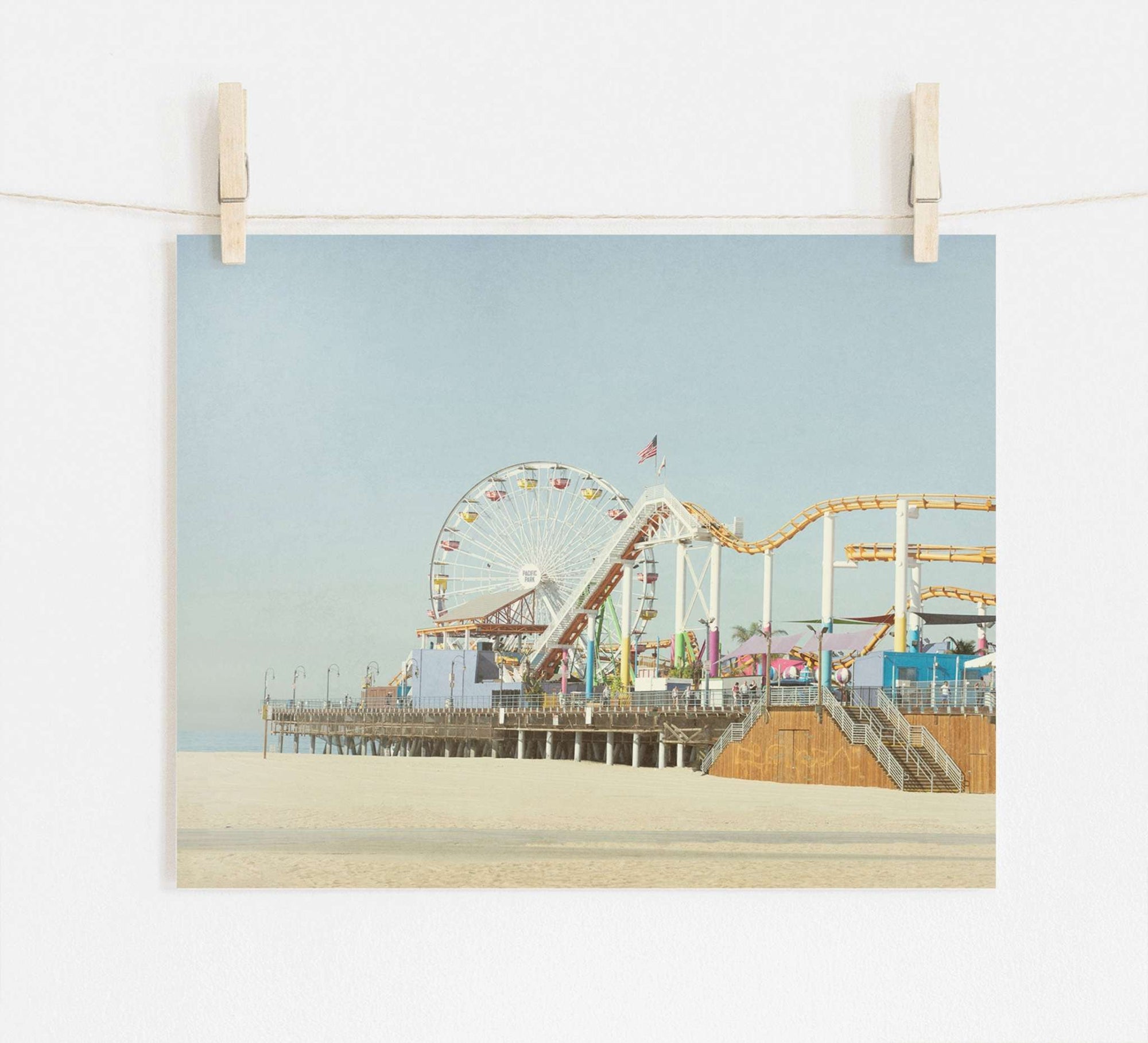 Offley Green's California Print, 'Santa Monica Pier'