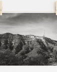 Hollywood Sign Black and White Vintage Print, 'Old Hollywood'