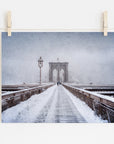 New York Brooklyn Print, 'Brooklyn Snow'