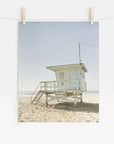 California Malibu Beach Print 'Surfrider Lifeguard'