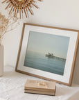 Coastal Print of Malibu Pier in California 'All Calm in Malibu'