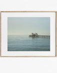 Coastal Print of Malibu Pier in California 'All Calm in Malibu'