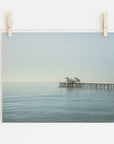 Coastal Print of Malibu Pier in California 'All Calm in Malibu'