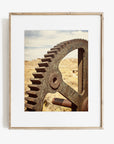 Rustic Industrial Wall Art, 'Giant Rusty Cog'