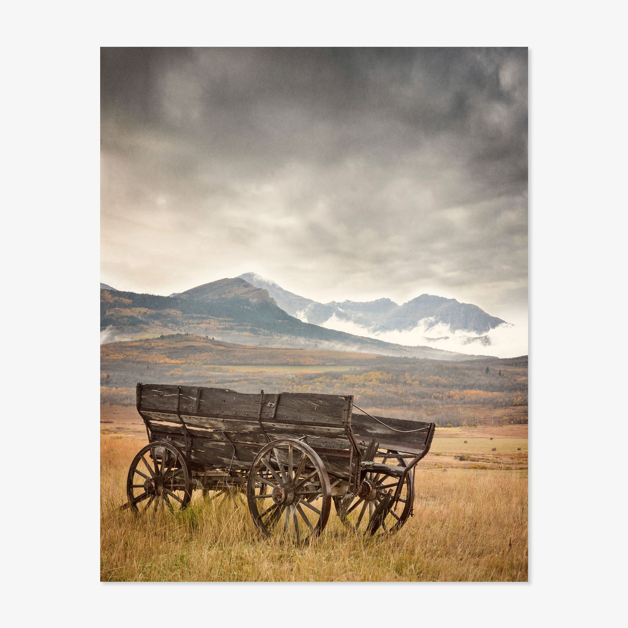 Rustic Farmhouse Wall Art, 'Old Wagon'