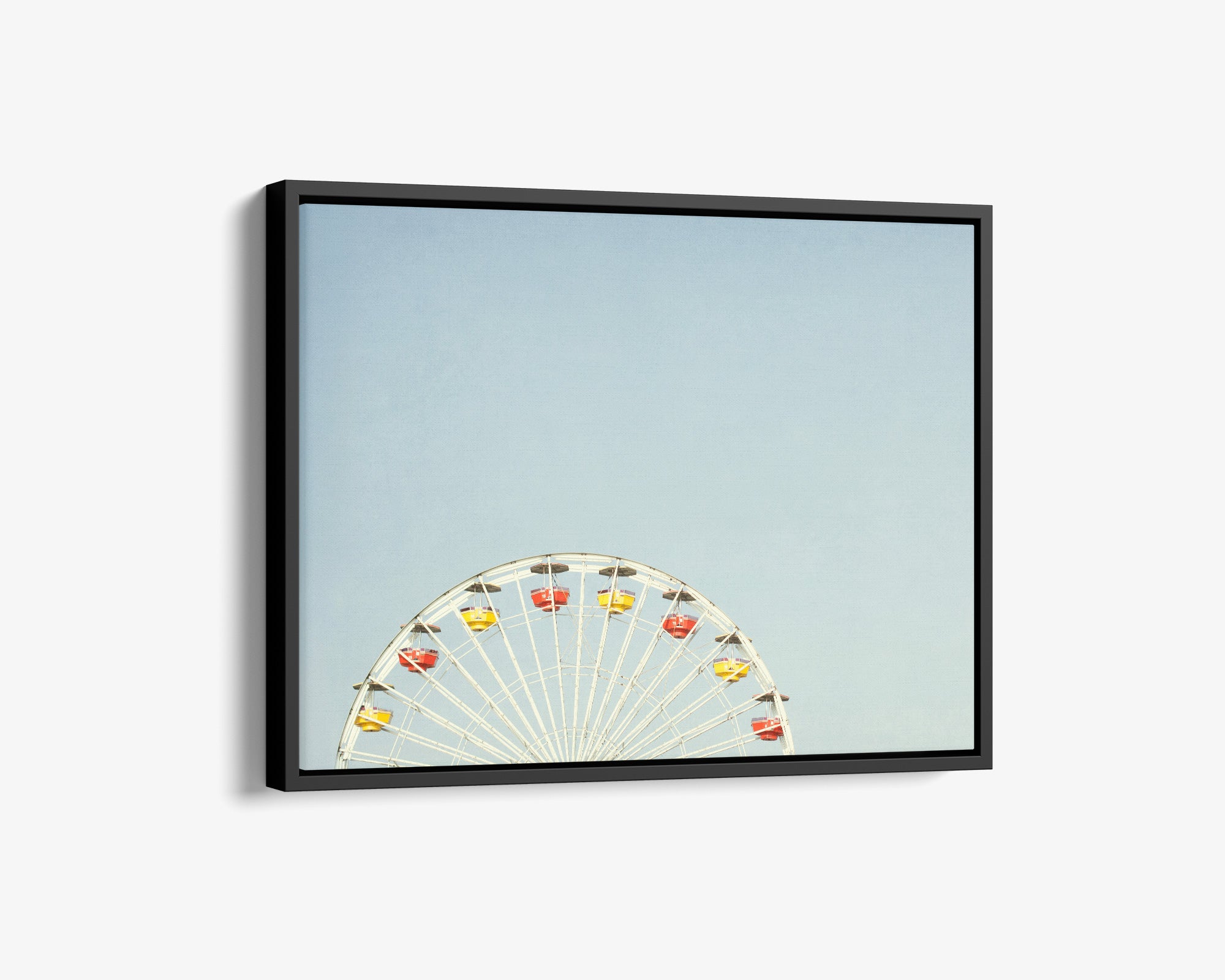 Santa Monica Ferris Wheel Canvas Wall Art, &#39;Ferris Blue&#39;