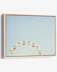 Santa Monica Ferris Wheel Canvas Wall Art, 'Ferris Blue'