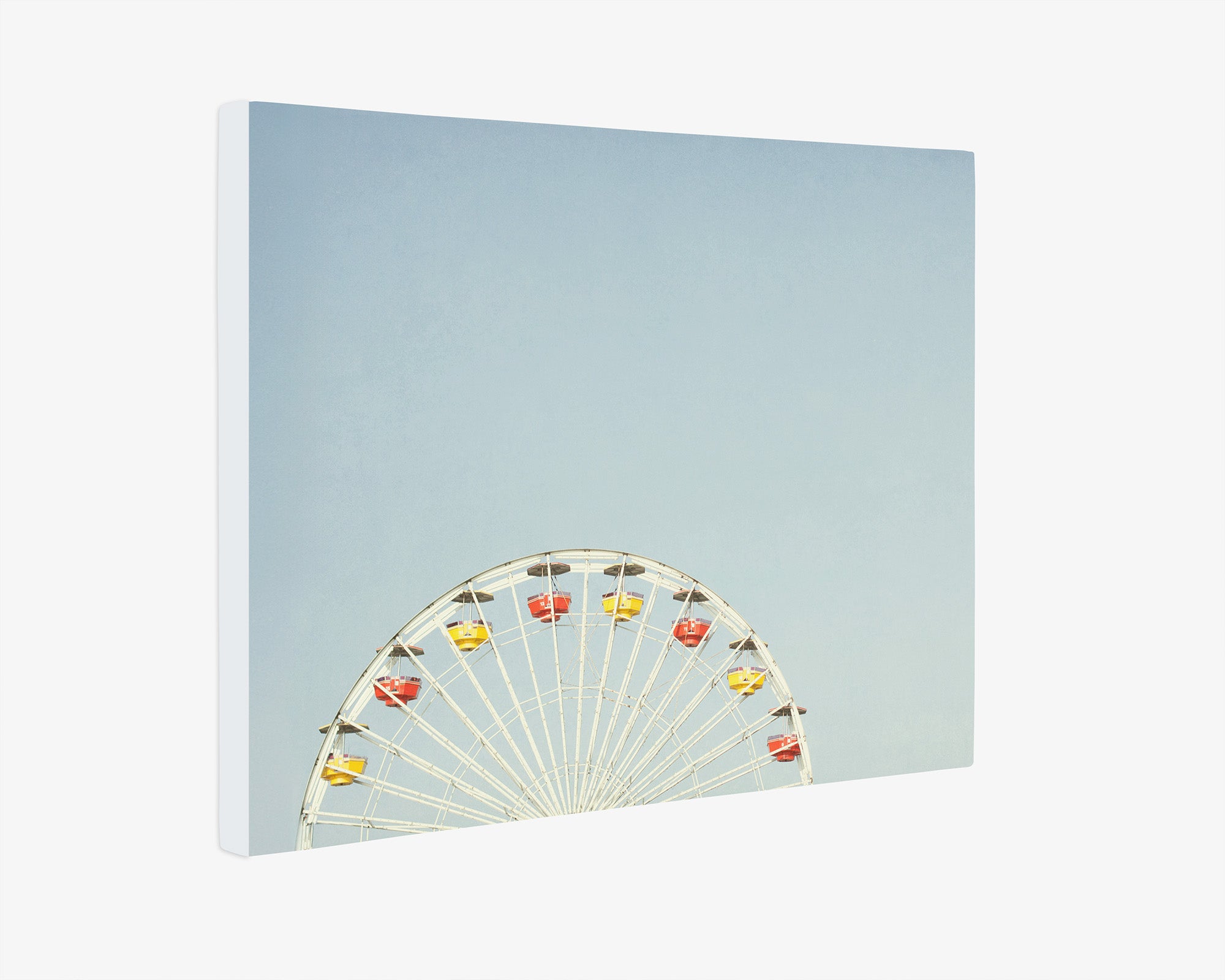 Santa Monica Ferris Wheel Canvas Wall Art, &#39;Ferris Blue&#39;