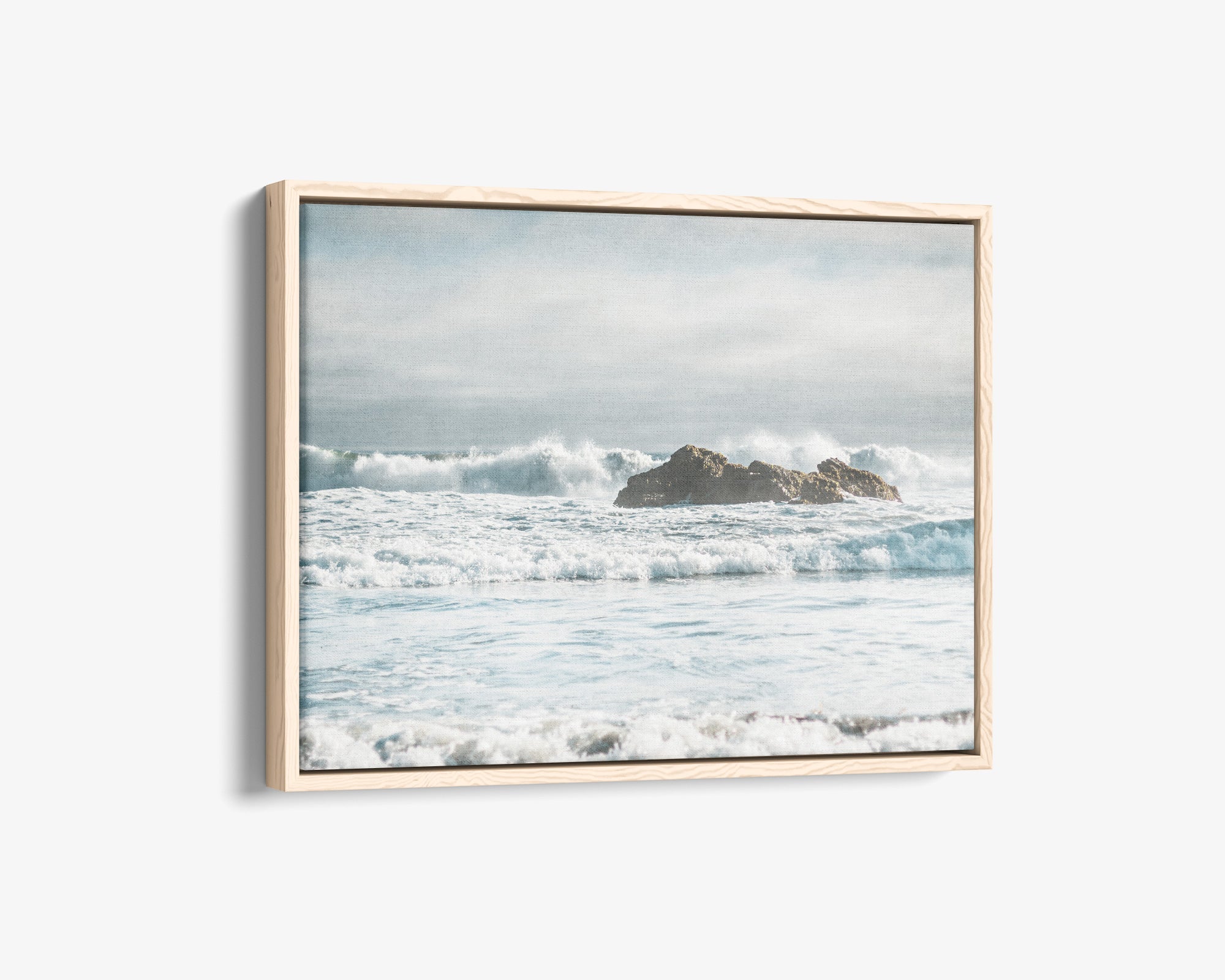 Seascape Coastal Canvas Art, &#39;Surf and Rocks&#39;