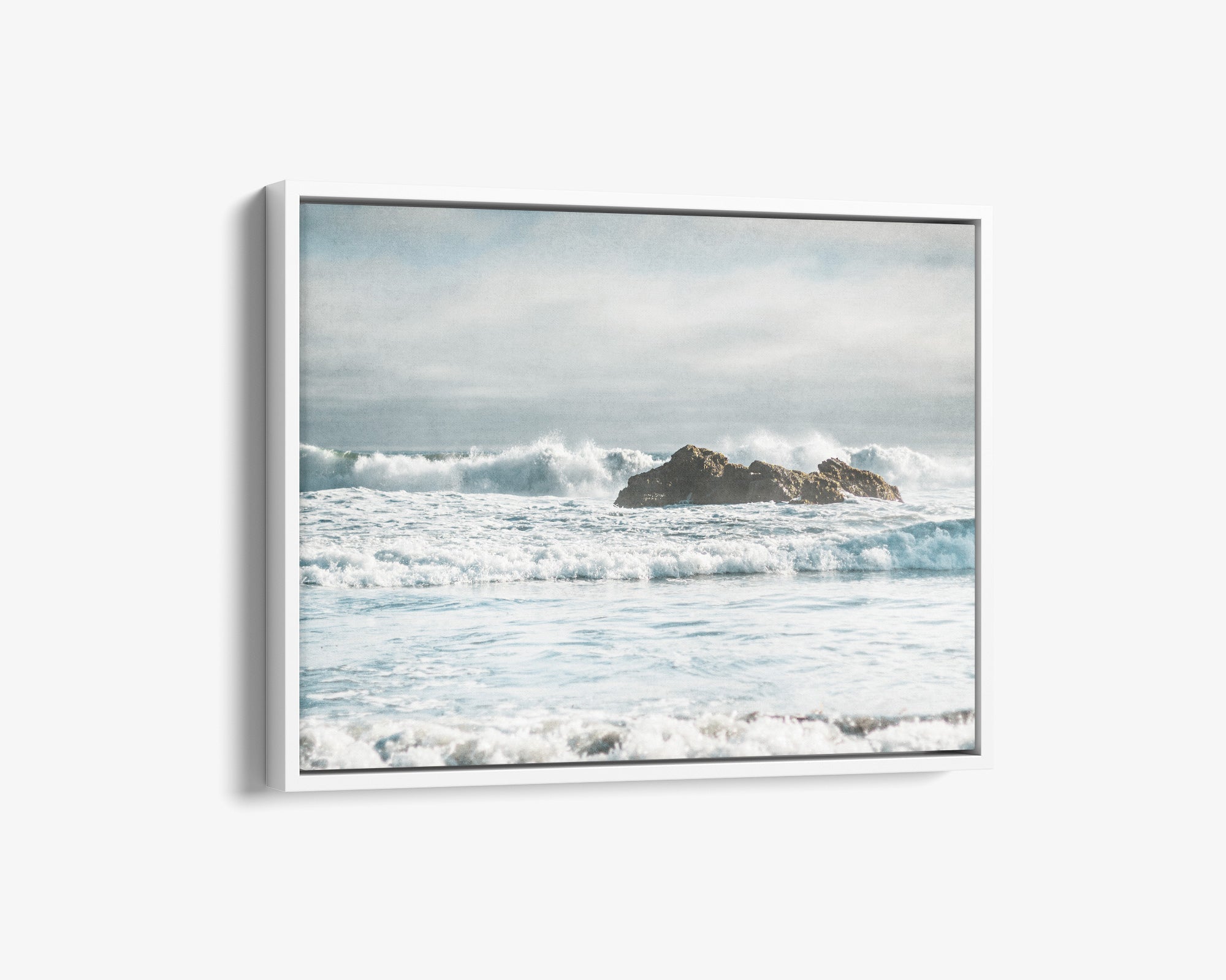 Seascape Coastal Canvas Art, &#39;Surf and Rocks&#39;