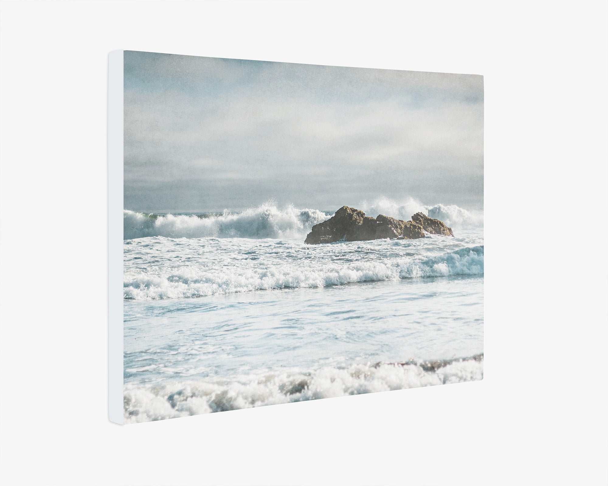 Seascape Coastal Canvas Art, &#39;Surf and Rocks&#39;
