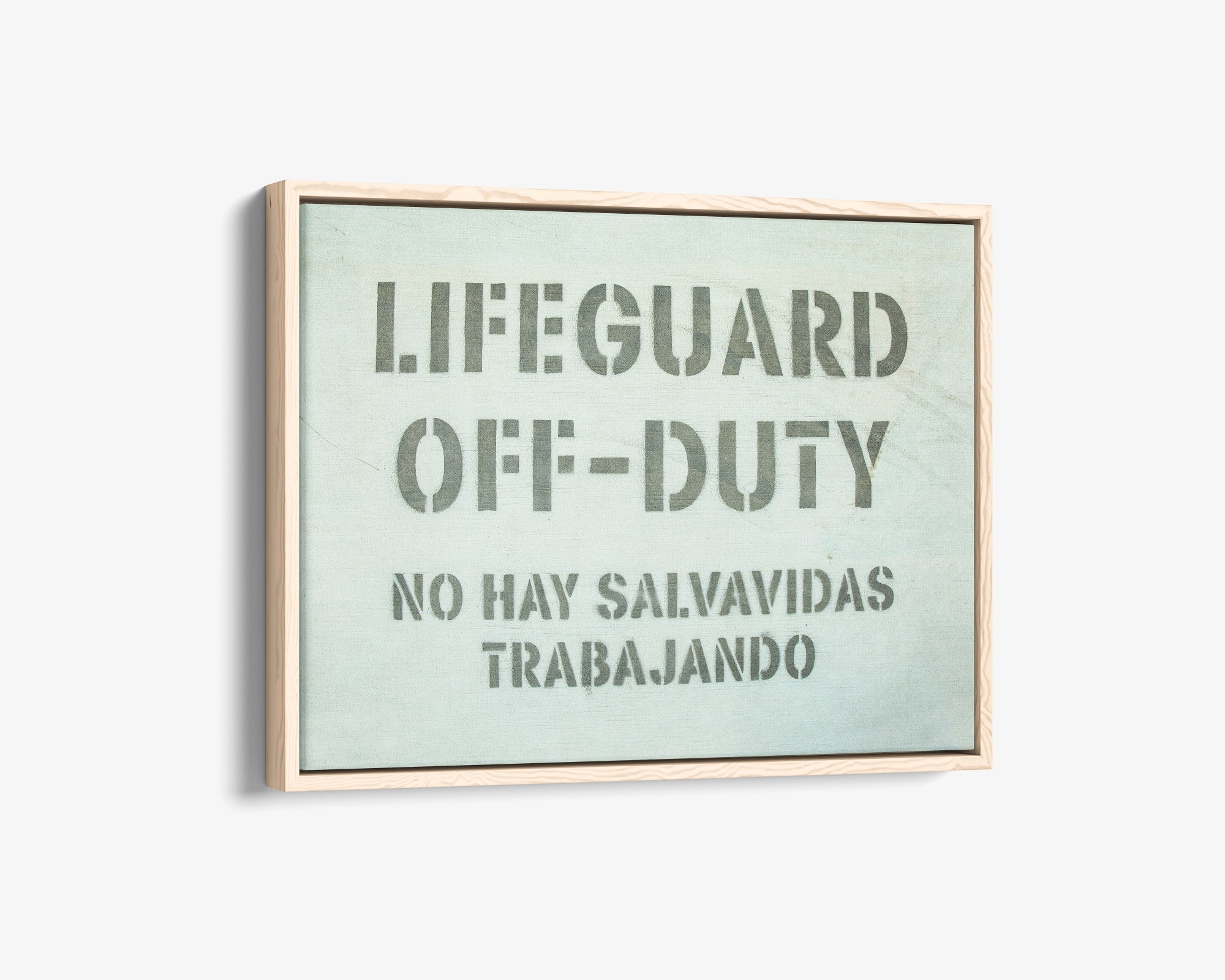 Teal Blue Surfer Beach Canvas Wall Art, &#39;Off Duty&#39;